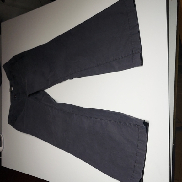 Banana Republic Wide leg 100% cotton charcoal  Jeans Size 6 - Picture 5 of 11